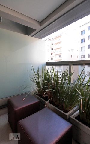 Studio à venda com 28m², 1 quarto e sem vagaVaranda