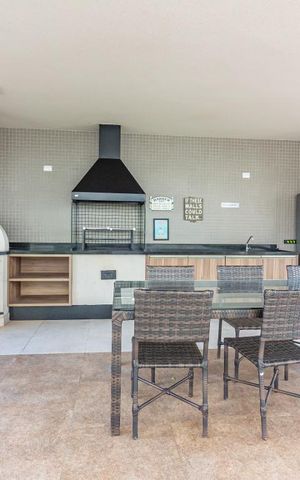 Apartamento à venda com 74m², 3 quartos e 2 vagasChurrasqueira