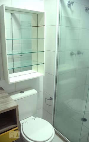 Apartamento para alugar com 55m², 2 quartos e 1 vagaBanheiro do Quarto 2