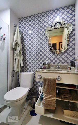 Apartamento à venda com 120m², 2 quartos e 1 vagaBanheiro Corredor