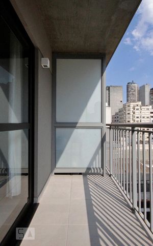 Studio para alugar com 30m², 1 quarto e sem vagaVaranda