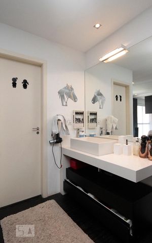 Apartamento para alugar com 105m², 1 quarto e 2 vagasBanheiro da Suíte