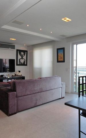 Apartamento para alugar com 105m², 1 quarto e 2 vagasSala