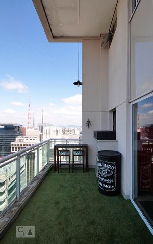 Apartamento para alugar com 105m², 1 quarto e 2 vagasVaranda