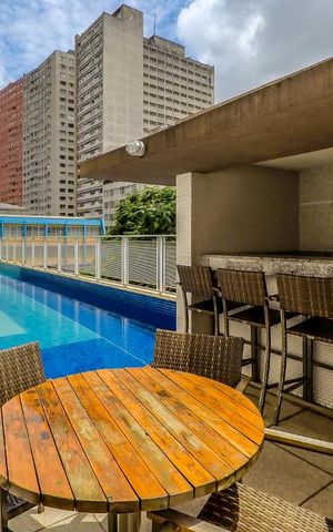 Apartamento para alugar com 37m², 1 quarto e sem vagaÁrea comum - Piscina