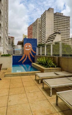 Apartamento para alugar com 37m², 1 quarto e sem vagaÁrea comum - Piscina