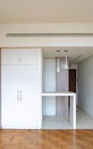 Studio à venda com 40m², 1 quarto e sem vagaSala / Quarto
