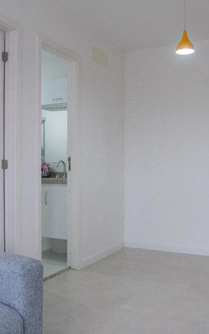 Apartamento à venda com 45m², 1 quarto e sem vaga Apartamento à venda com 45m², 1 quarto e sem vagaSala/Cozinha