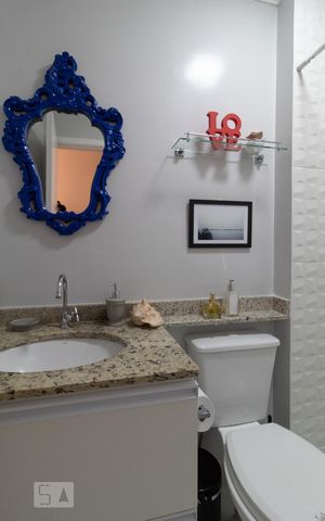 Apartamento à venda com 57m², 2 quartos e 1 vaga Apartamento à venda com 57m², 2 quartos e 1 vagaBanheiro 1