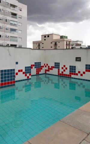 Apartamento à venda com 28m², 1 quarto e 1 vagaPiscina