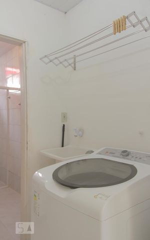 Apartamento para alugar com 25m², 1 quarto e sem vagaDetalhe da area de serviço