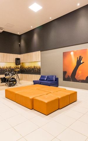Apartamento para alugar com 84m², 2 quartos e 2 vagasGarage band
