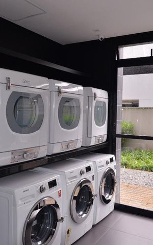 Studio para alugar com 30m², 1 quarto e 1 vagaLavanderia