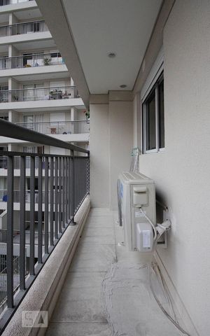 Studio à venda com 37m², 1 quarto e 1 vagaVaranda