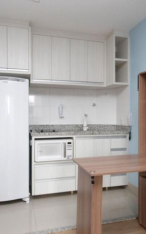 Studio à venda com 37m², 1 quarto e 1 vagaCozinha