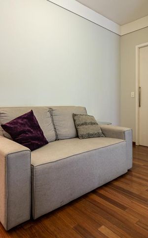 Apartamento para alugar com 48m², 1 quarto e 2 vagasSala'