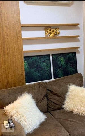 Apartamento à venda com 40m², 1 quarto e sem vaga Apartamento à venda com 40m², 1 quarto e sem vagaDetalhe Sala