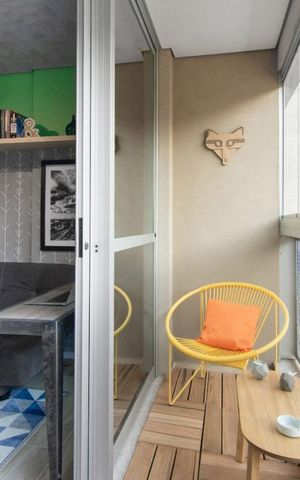 Studio para alugar com 22m², 1 quarto e sem vaga Studio para alugar com 22m², 1 quarto e sem vagaSala e Varanda