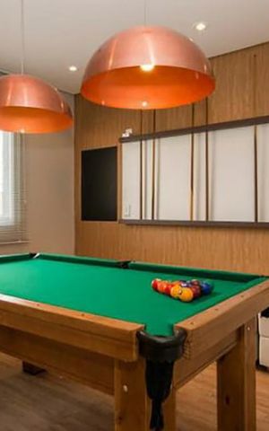 Apartamento à venda com 35m², 1 quarto e sem vaga Apartamento à venda com 35m², 1 quarto e sem vagaSalão de jogos
