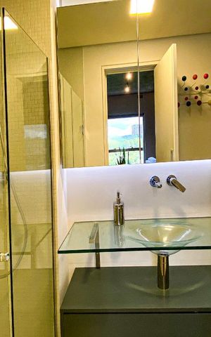 Studio à venda com 69m², 1 quarto e 2 vagasBanheiro 
