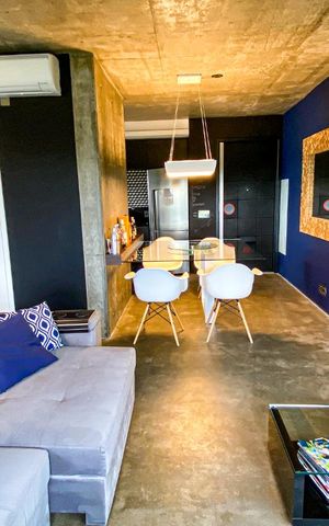 Studio à venda com 69m², 1 quarto e 2 vagasSala 