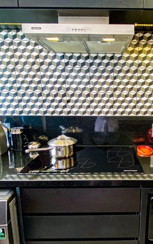 Studio à venda com 69m², 1 quarto e 2 vagasCozinha 
