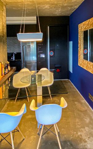 Studio à venda com 69m², 1 quarto e 2 vagasSala de Jantar 