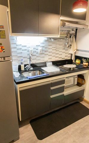 Apartamento à venda com 44m², 1 quarto e 1 vagaCozinha