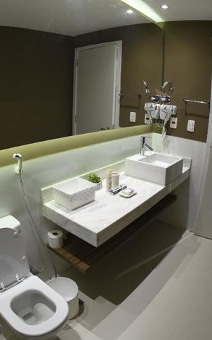 Apartamento para alugar com 77m², 2 quartos e 1 vagaBanheiro Quarto Suite 1