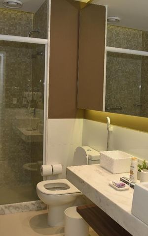 Apartamento para alugar com 77m², 2 quartos e 1 vagaBanheiro Quarto Suite 1