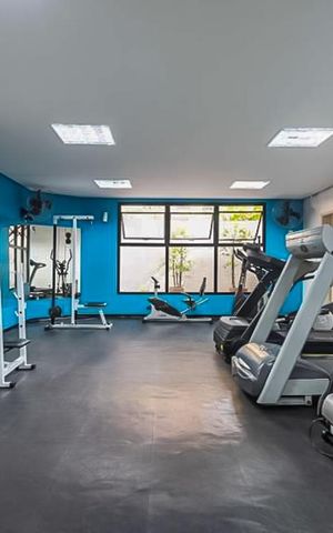 Apartamento para alugar com 124m², 2 quartos e 2 vagas Apartamento para alugar com 124m², 2 quartos e 2 vagasÁrea Comum - Academia