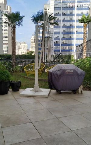 Studio para alugar com 31m², 1 quarto e 1 vaga Studio para alugar com 31m², 1 quarto e 1 vagaChurrasqueira