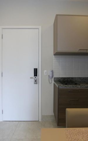Studio à venda com 26m², 1 quarto e sem vagaCozinha