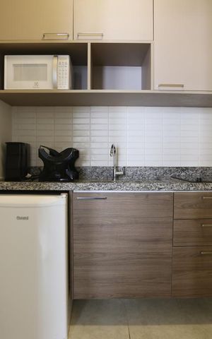 Studio à venda com 30m², 1 quarto e sem vagaCozinha