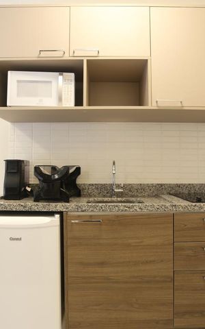 Studio à venda com 20m², 1 quarto e sem vagaCozinha