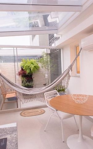 Studio à venda com 34m², 1 quarto e sem vaga Studio à venda com 34m², 1 quarto e sem vagaVaranda e Jardim de Inverno