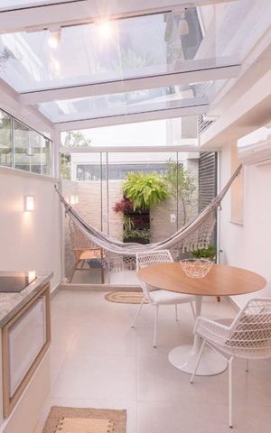 Studio à venda com 34m², 1 quarto e sem vaga Studio à venda com 34m², 1 quarto e sem vagaCozinha, Varanda e Jardim de Inverno