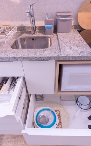 Studio à venda com 34m², 1 quarto e sem vaga Studio à venda com 34m², 1 quarto e sem vagaDetalhe Cozinha