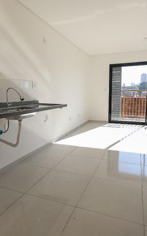 Studio à venda com 28m², 1 quarto e sem vaga Studio à venda com 28m², 1 quarto e sem vagaCozinha