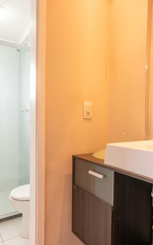 Apartamento à venda com 46m², 2 quartos e 1 vagaBanheiro 