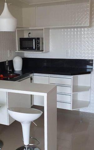 Studio para alugar com 35m², 1 quarto e 1 vaga Studio para alugar com 35m², 1 quarto e 1 vagaCozinha