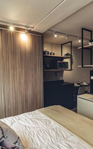 Studio para alugar com 30m², 1 quarto e 1 vagaSuíte 