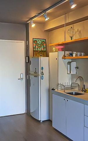 Studio à venda com 56m², 1 quarto e 1 vagaCozinha