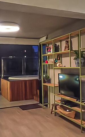 Studio à venda com 56m², 1 quarto e 1 vagaSala/Varanda