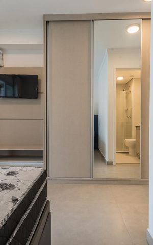 Apartamento para alugar com 27m², 1 quarto e 1 vaga Apartamento para alugar com 27m², 1 quarto e 1 vagaSuíte