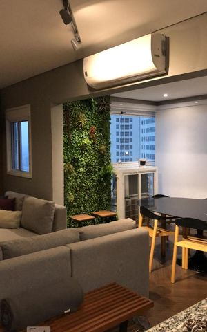 Apartamento para alugar com 73m², 1 quarto e 1 vaga Apartamento para alugar com 73m², 1 quarto e 1 vagaSala