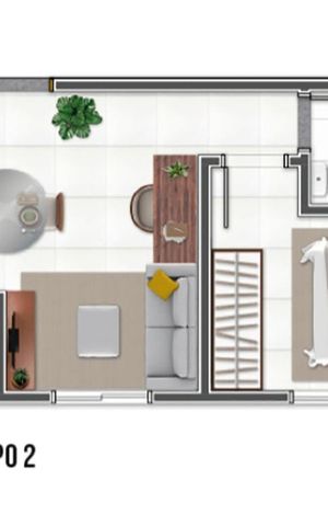 Studio à venda com 30m², 1 quarto e sem vaga