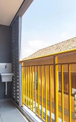 Studio à venda com 28m², 1 quarto e sem vagaVaranda