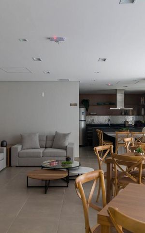 Studio para alugar com 26m², 1 quarto e sem vagaSalão de Festas