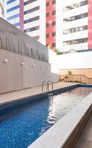 Studio para alugar com 26m², 1 quarto e sem vagaPiscina